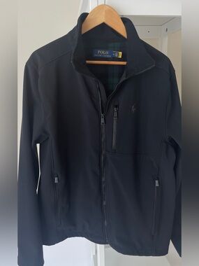 Ralph Lauren Black Lightweight Zip-Up Jacket